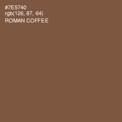 #7E5740 - Roman Coffee Color Image